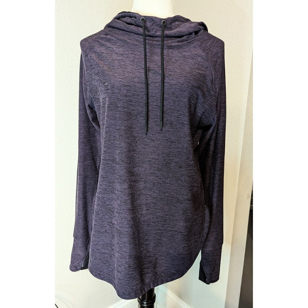 Tangerine Womens Activewear Long Sleeve Hoodie Pullover Shirt Size SMALL